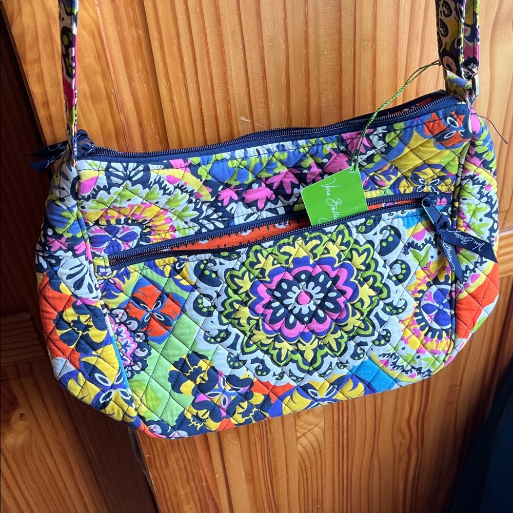 Vera Bradley Multicoloured Patterned quilted fabric crossbody Bag